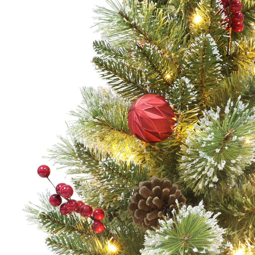 4 ft. Prelit Potted Artificial Christmas Tree - Hercitys