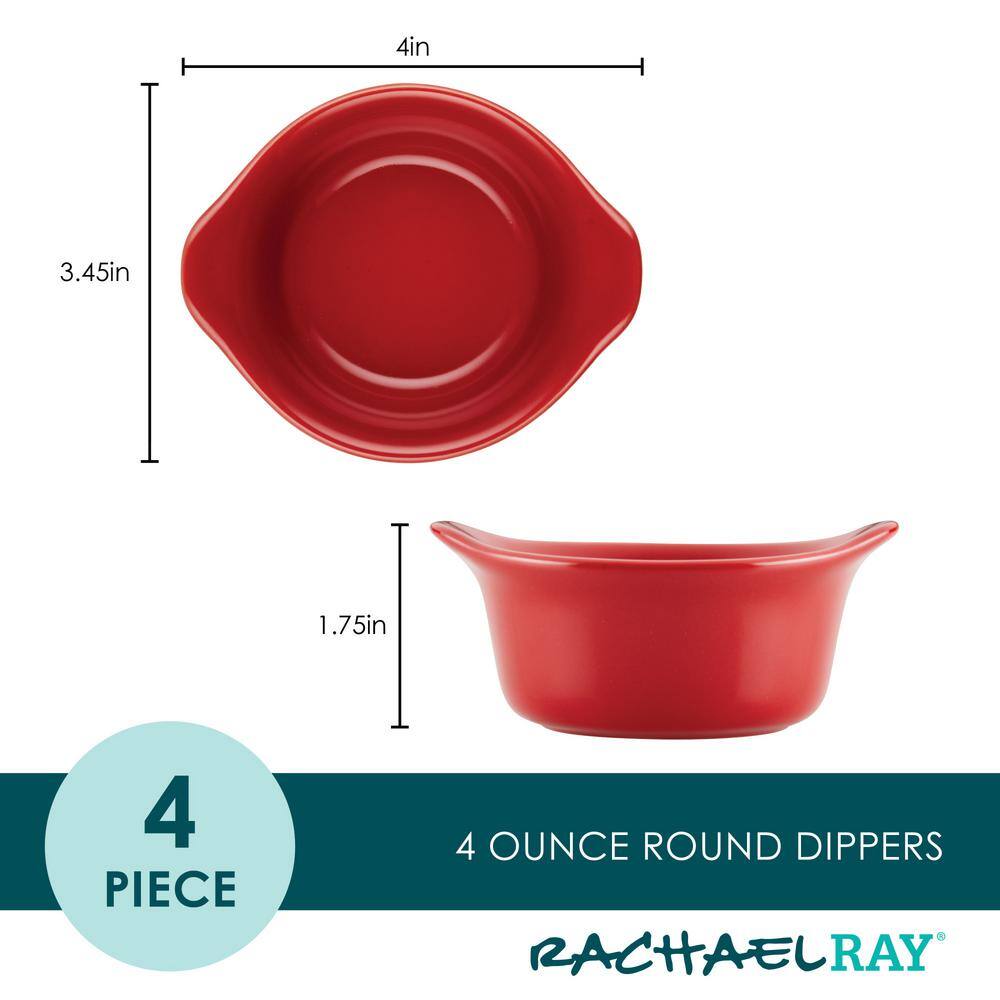 4-Piece Red Ceramics Bakeware Set - Hercitys