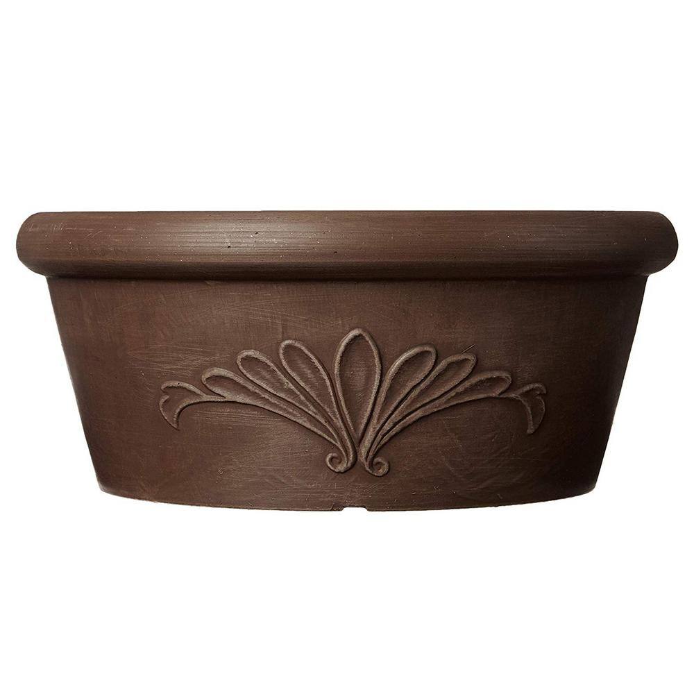 12 in. x 5 in. Chocolate PSW Bulb Pan Pot - Hercitys