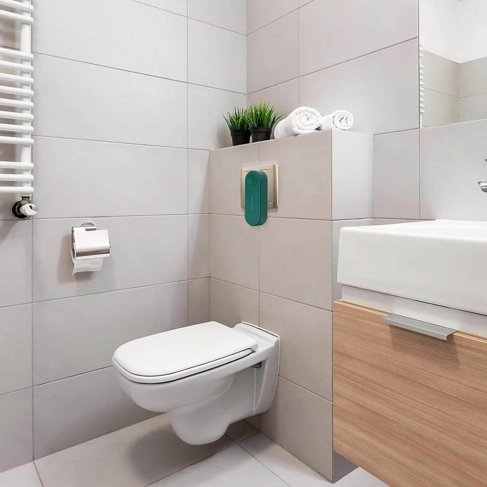 10 Sq. Ft. Mini Portable Plug-in Negative Ion Air Purifier in Green - Hercitys