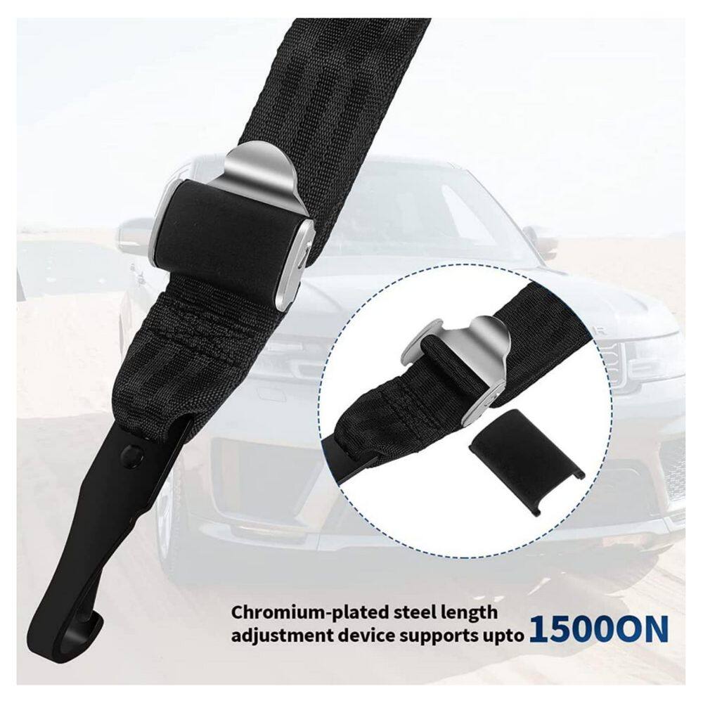 5.55 in. General Latch Interface Strap Connector for Passenger Car Baby Seat Fixing (1-Pack) - Hercitys