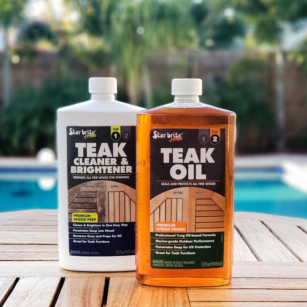 1 Quart Teak Oil in Clear - Hercitys