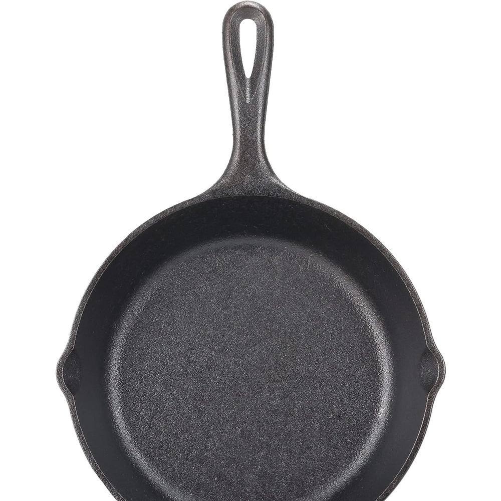 10.25 in. Pre-Seasoned Cast Iron Nonstick Skillet in Black without Lid - Hercitys