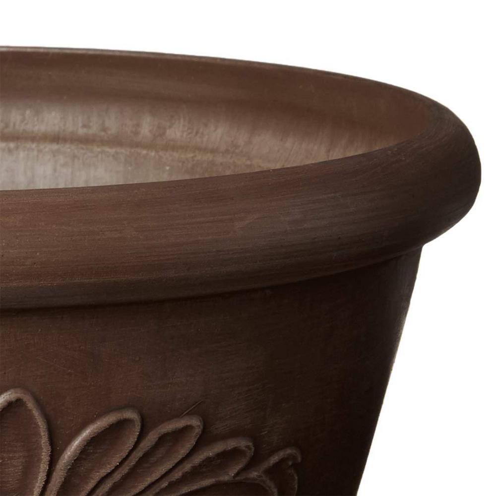 12 in. x 5 in. Chocolate PSW Bulb Pan Pot - Hercitys