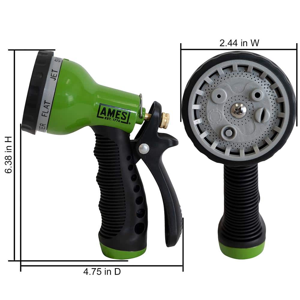 3-Piece Garden Watering Set with (1) Pulsating Spike Style, (1) 3-Arm Rotating Sprinkler and (1) 7-Pattern Spray Nozzle - Hercitys