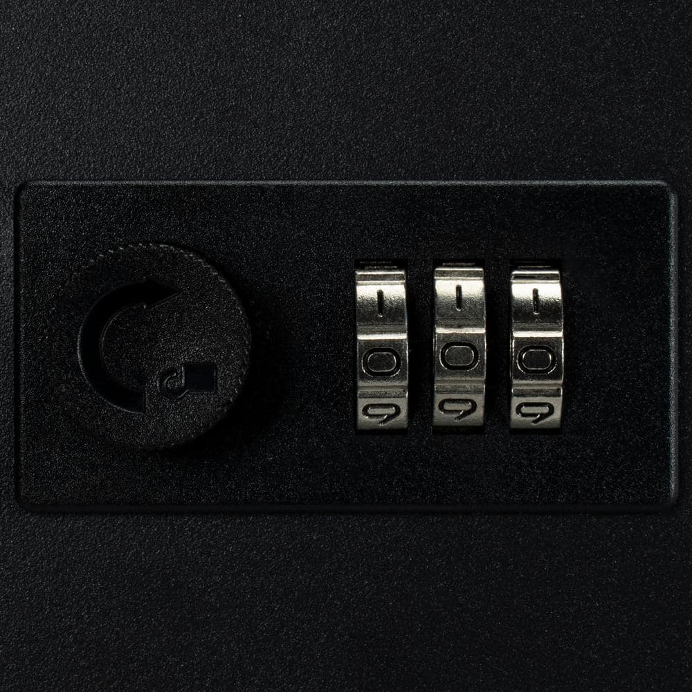 48 Keys Adjustable Key Lock Box with Combination Lock, Black CB13606 - Hercitys