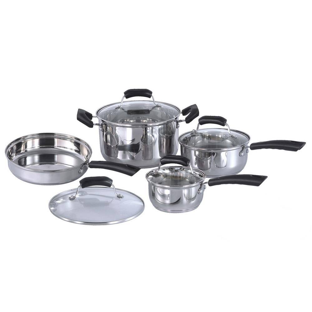 11-Piece Stainless Steel Cookware Set - Hercitys