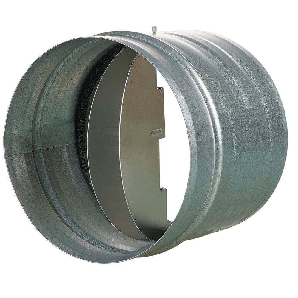4 in. Galvanized Back-Draft Damper with Rubber Seal - Hercitys