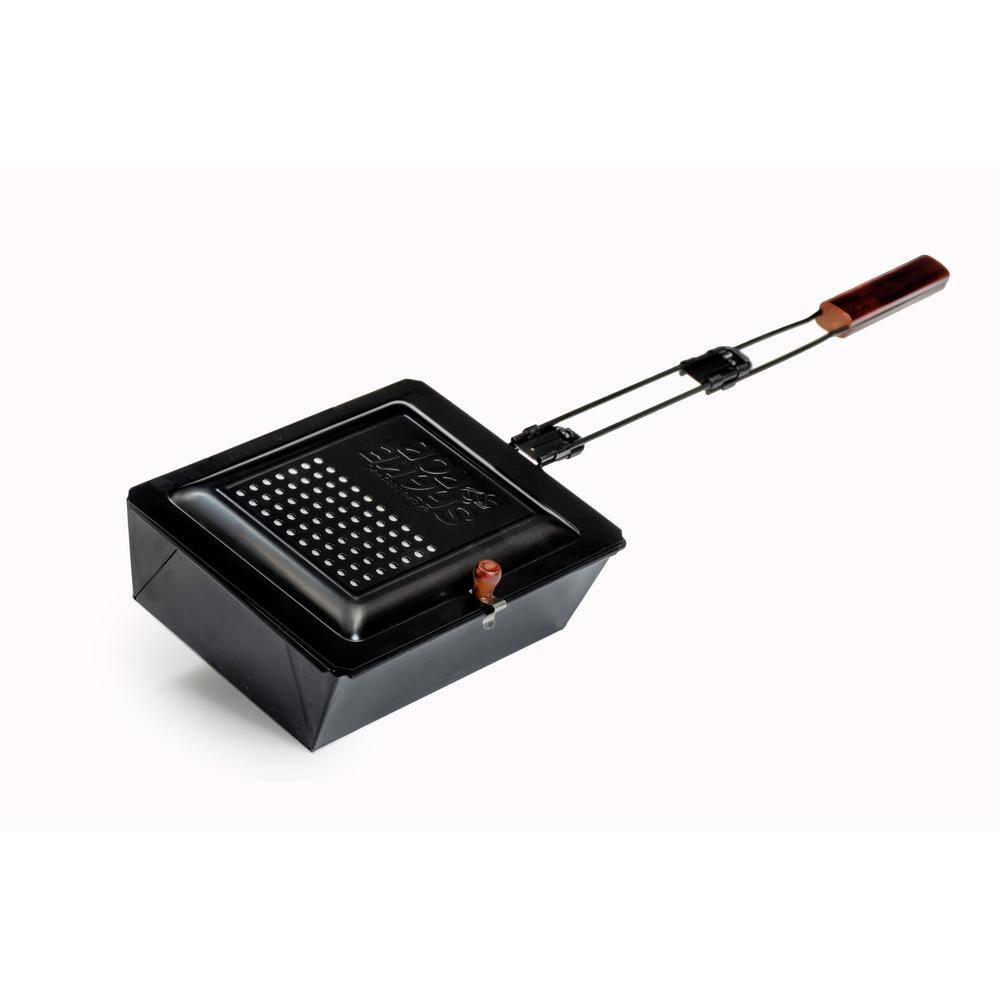 1-Piece Black Outdoor Popcorn Popper - Hercitys