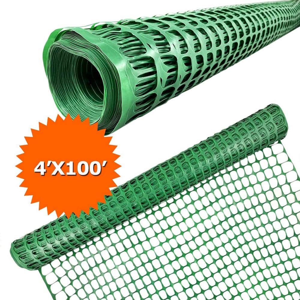 4 ft. x 100 ft.Plastic Barrier Fence Green - Hercitys