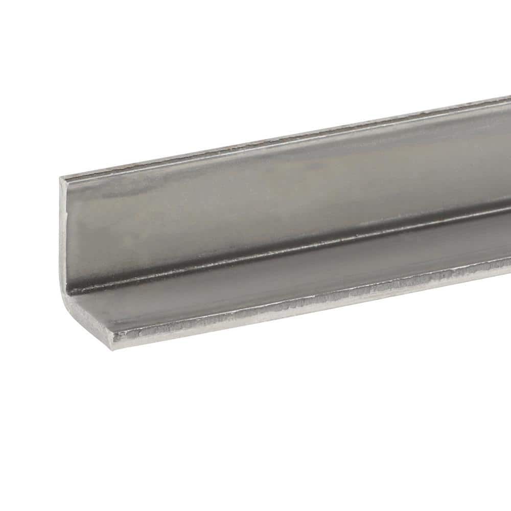 3/4 in. x 4 ft. – 1/8 in. Thick Plain Steel Angle - Hercitys