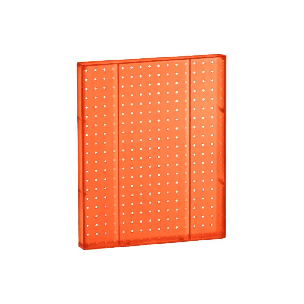 20.25 in H x 16 in W Pegboard Orange Styrene One Sided Panel (2-Pieces per Box) - Hercitys