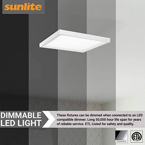 5 in. 1-Light Selectable CCT LED Square Mini Flat Panel Flush Mount - Hercitys