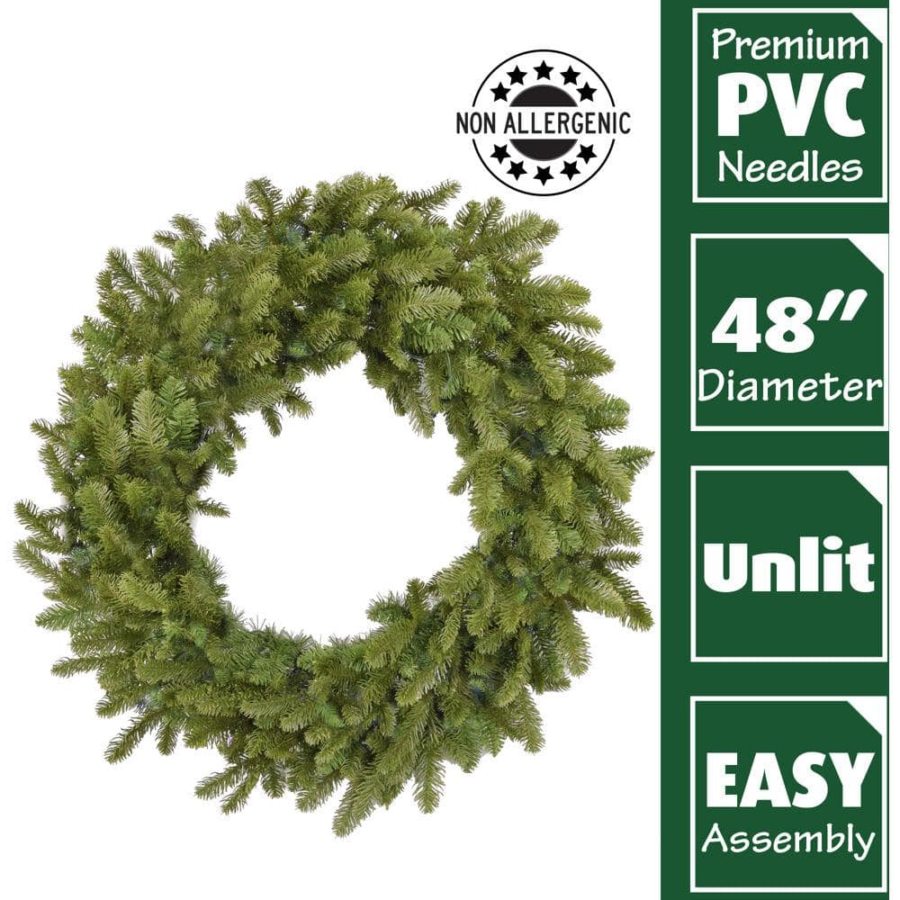 48 in. Grandland Artificial Holiday Wreath - Hercitys