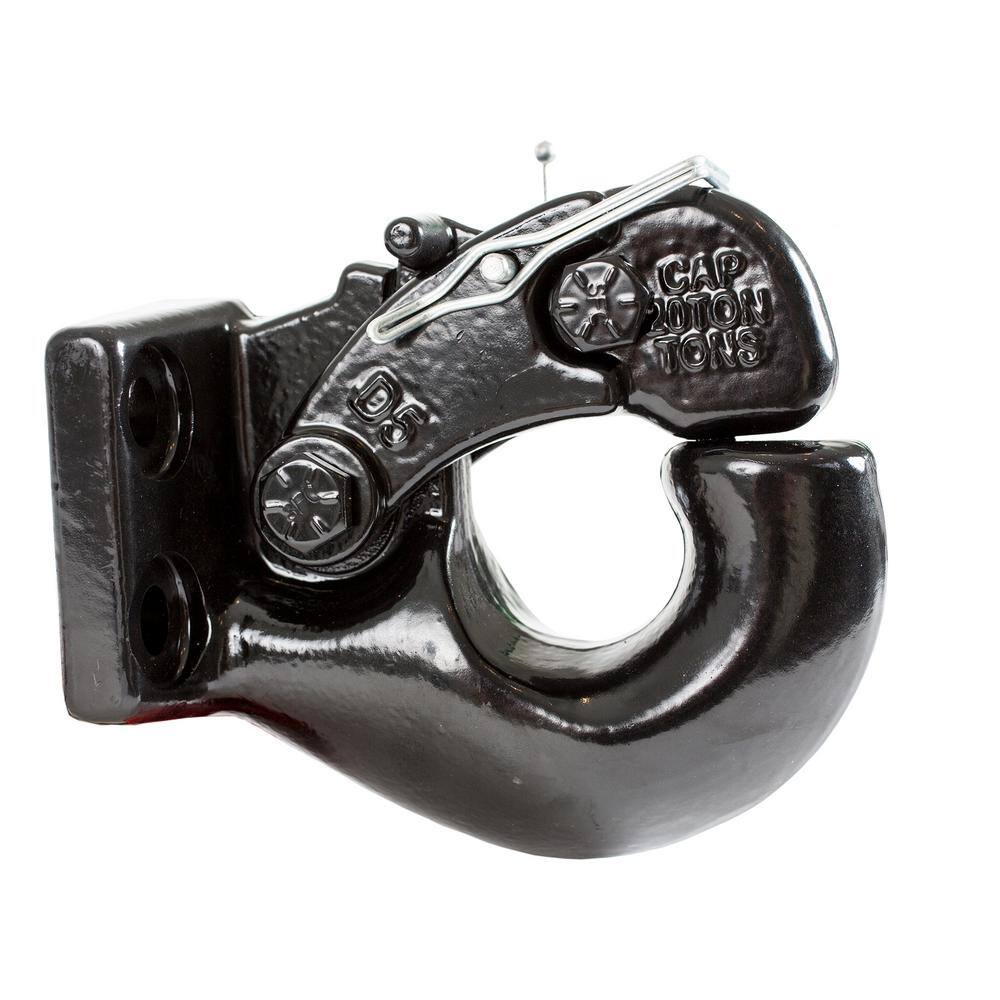 20 Ton Pintle Hook Hitch Mount Kit Fits 2 in. to 3 in. Lunette Eyes - Hercitys