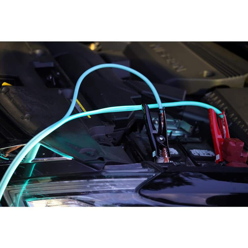 16 ft. 6-Gauge 180 Amp Blue Booster Cables - Hercitys