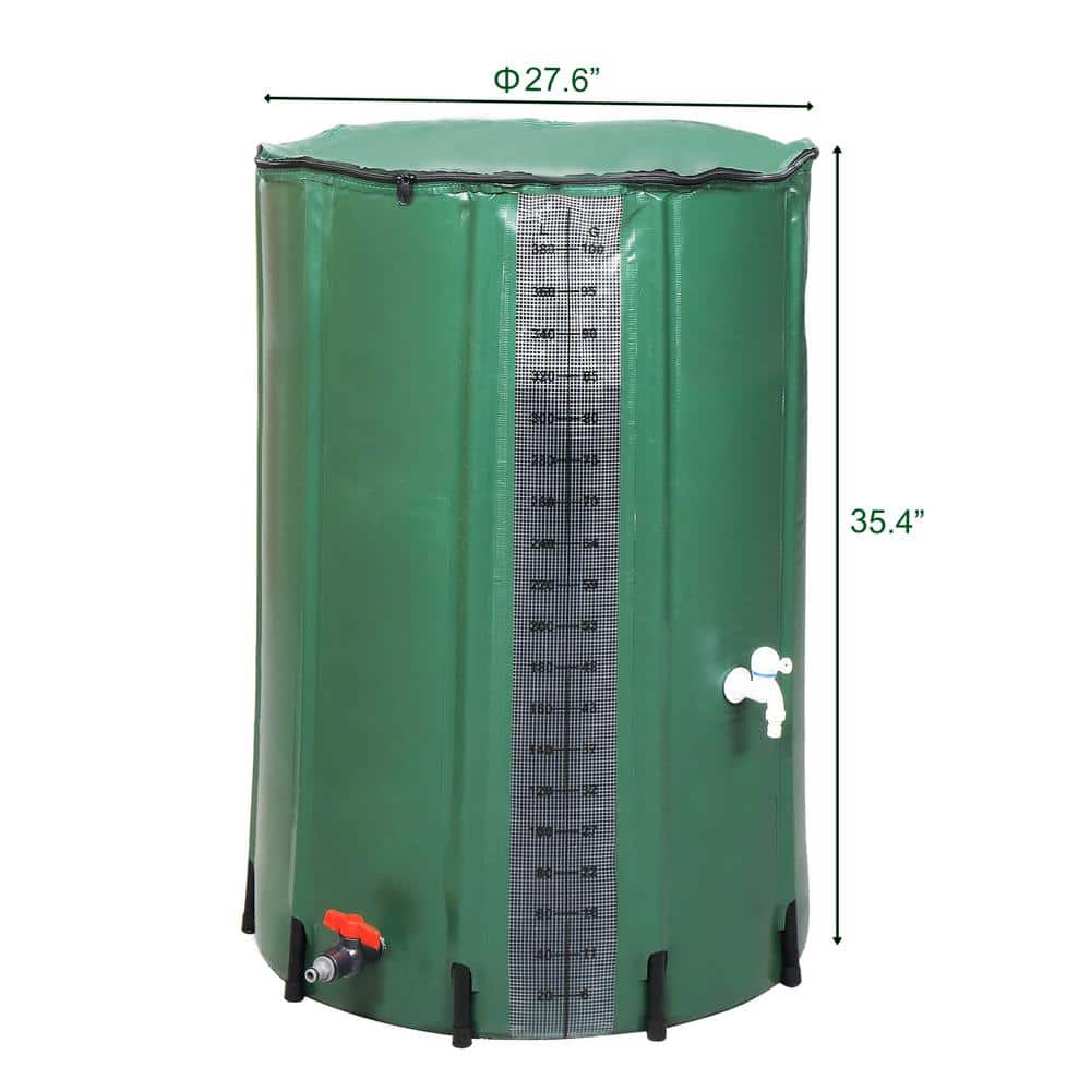 100 Gal. Calibrated Collapsible Rain Barrel - Hercitys
