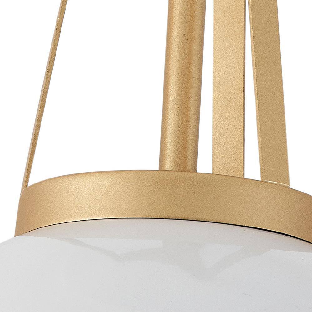 15.8 in. 1-Light Modern Semi-Flush Mount Farmhouse Close to Ceiling Lighting with Metal Shade - Hercitys