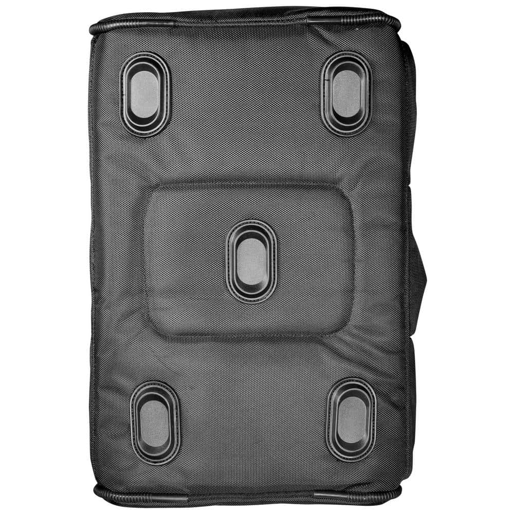 16 in. 18-Pocket Pro Wide Mouth Tool Bag in Black - Hercitys