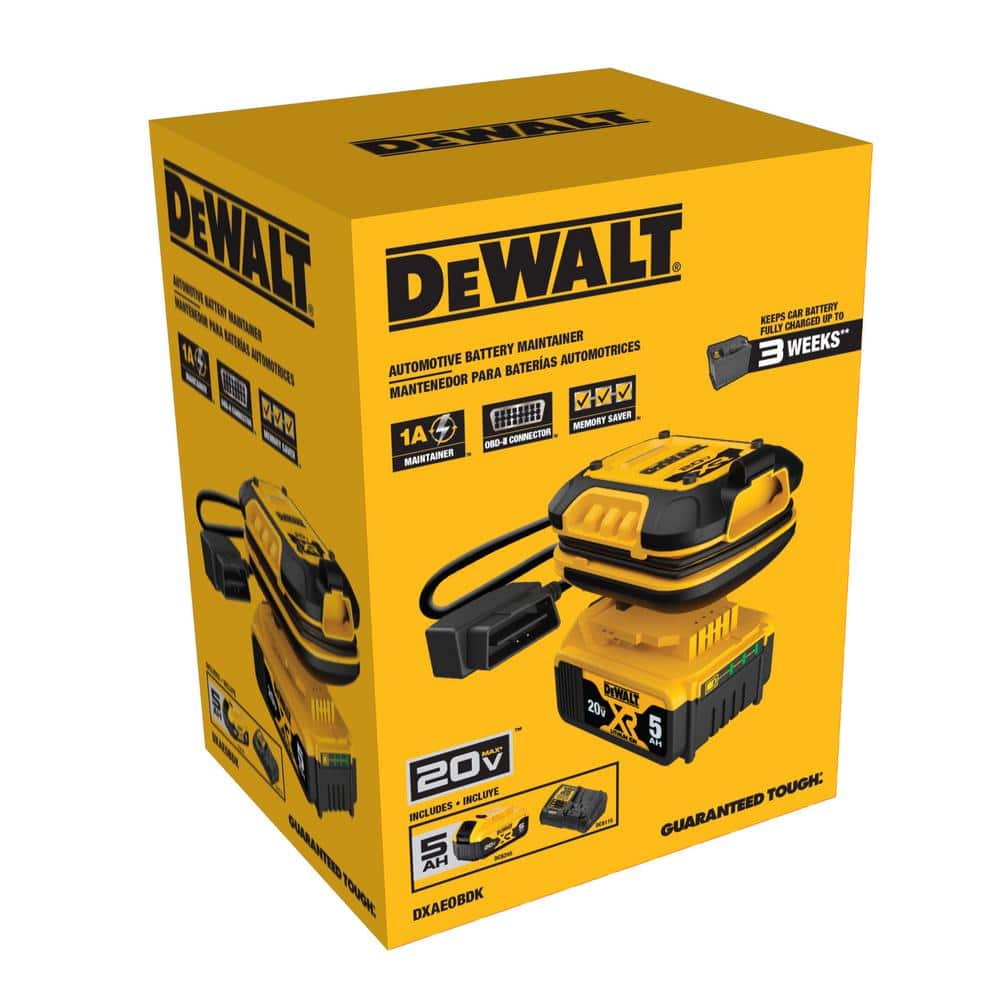 12V Auto Battery Maintainer Includes 20V x R 5AH Battery, DCB115 Charger - Hercitys