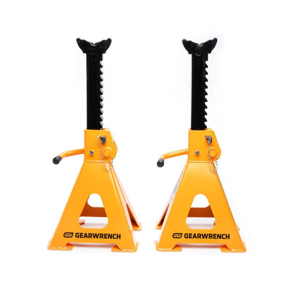 12-Ton Ratcheting Jack Stands (2-Piece) - Hercitys