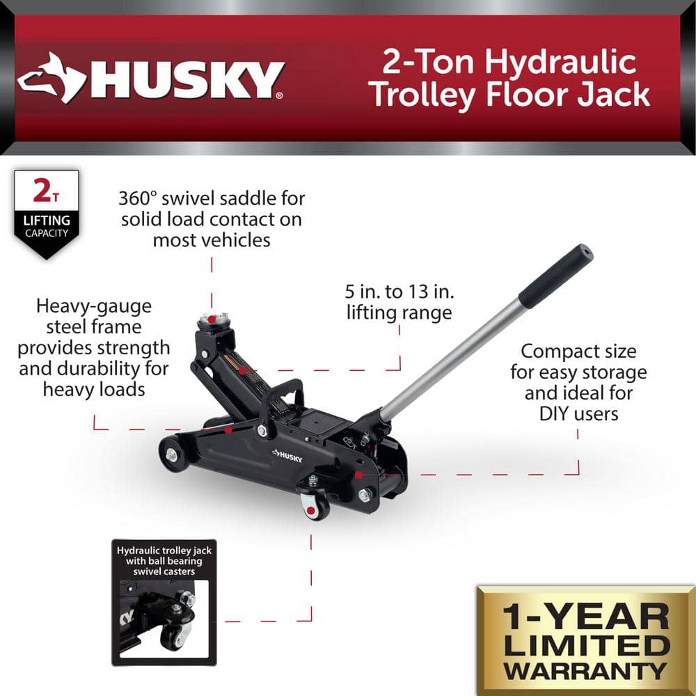 2-Ton Hydraulic Trolley Car Jack - Hercitys