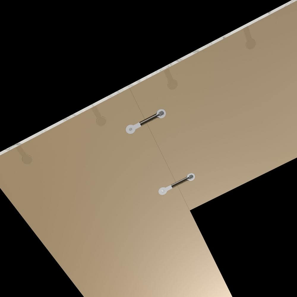 4 ft. L x 1-1/8 in . T Configurable Laminate Countertop in Matte Marmo Eracle with Square Edge - Hercitys