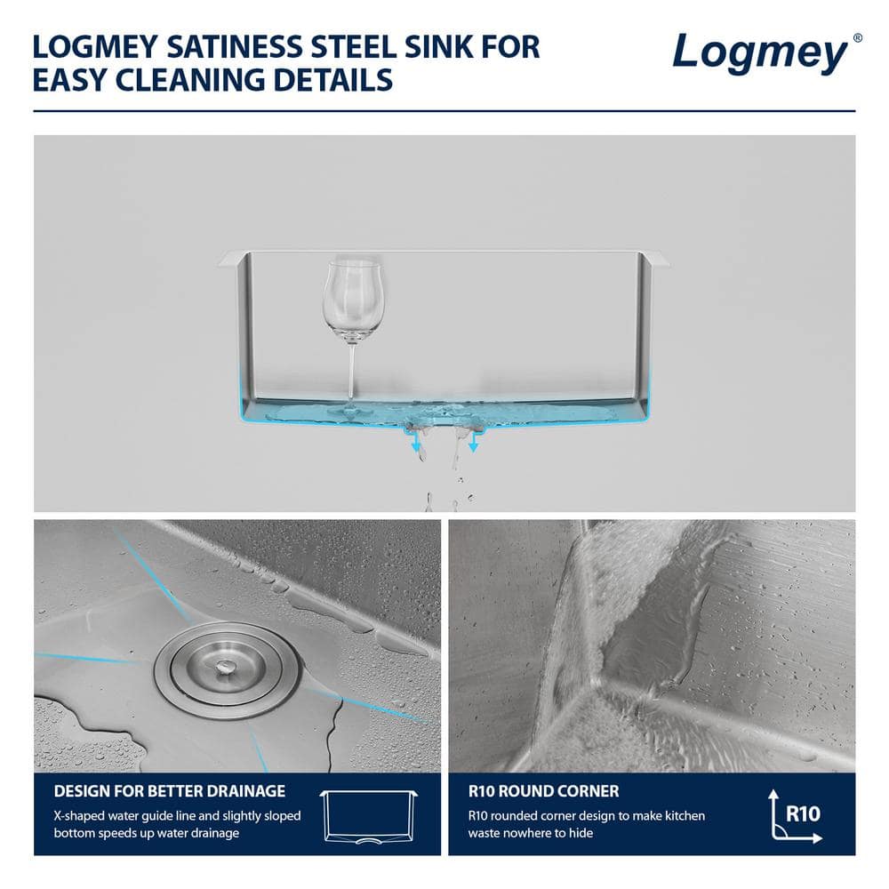 18-Gauge Stainless Steel 21 in. Single Bowl Undermount Kitchen Bar Sink with Strainer - Hercitys