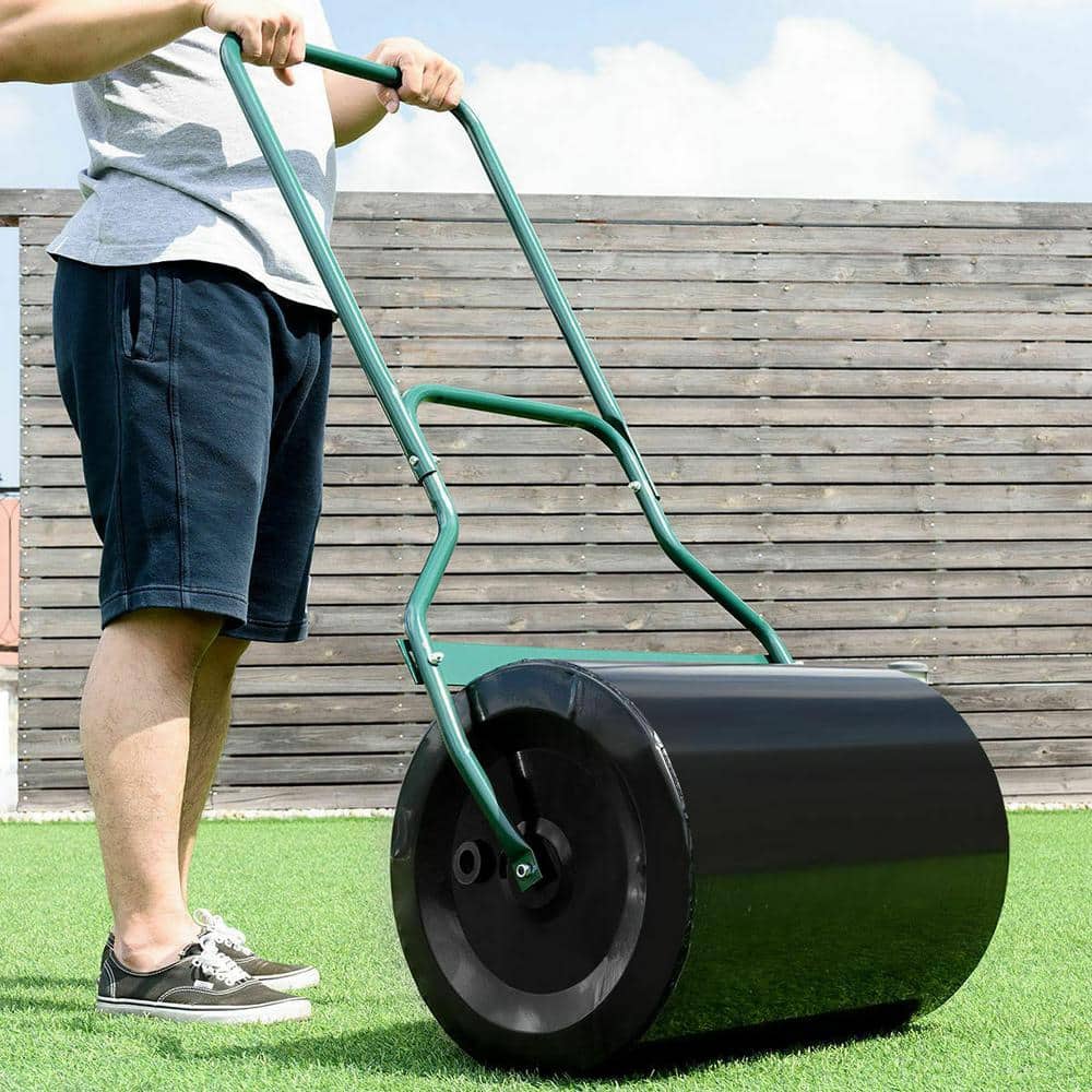 20 in. W x 50 in. L Water and Sand Filled Steel Lawn Roller - Hercitys