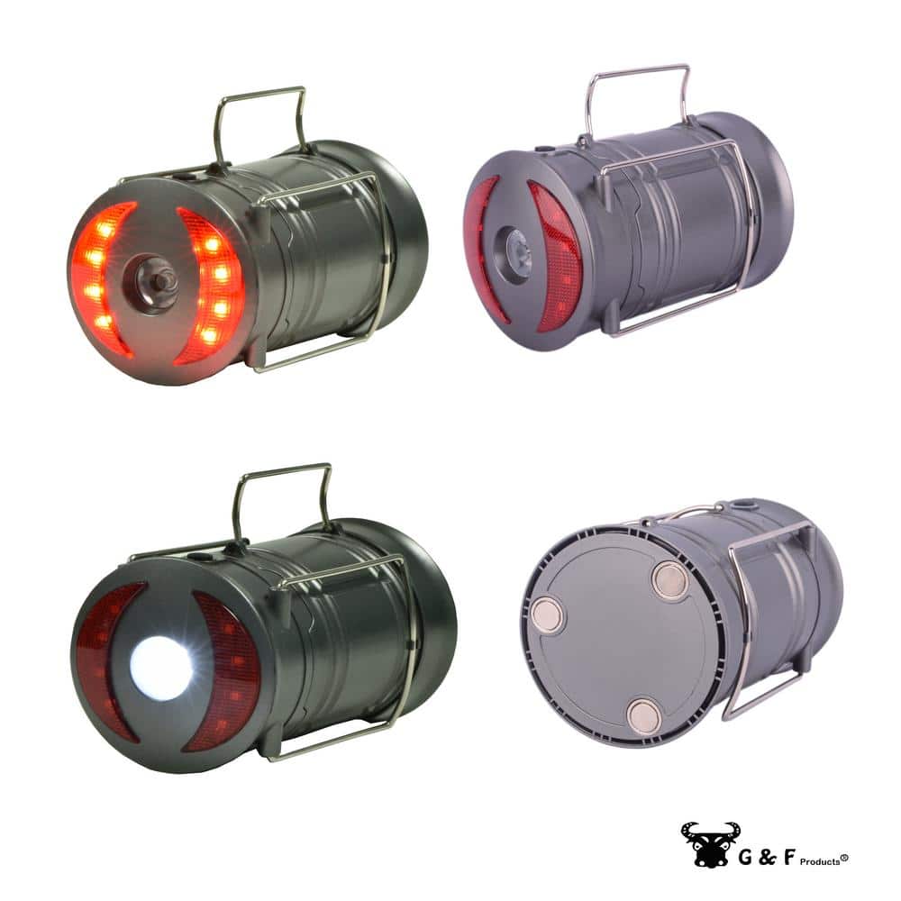 200 Lumens 360 LED Lanterns Flashlights Emergency Lights with Magnet Base (2-Pack) - Hercitys