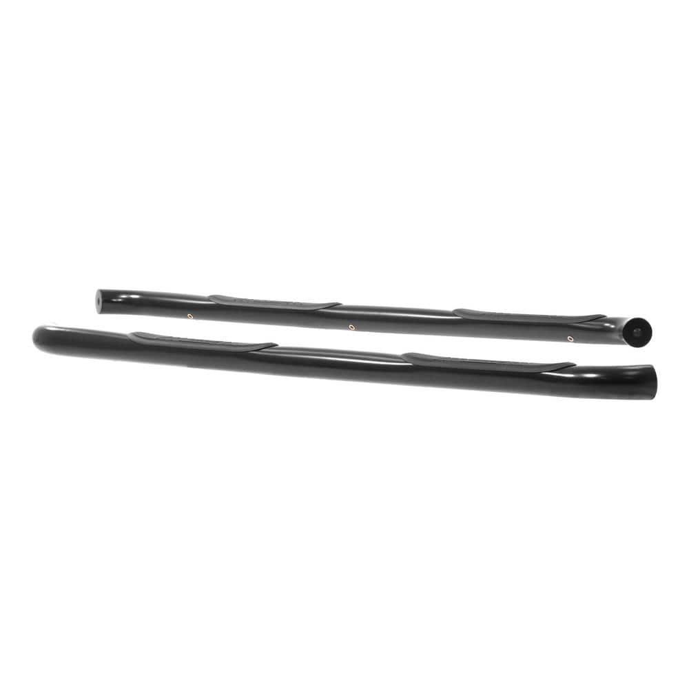 3-Inch Round Black Steel Nerf Bars, No-Drill, Select Chevrolet Silverado, GMC Sierra 1500, 2500, 3500 HD - Hercitys