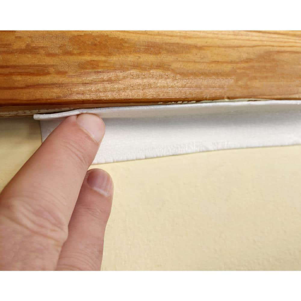 1 in. x 1/4 in. x 10 ft. White EZSuperSeal No Mistake Weatherstrip Tape - Hercitys