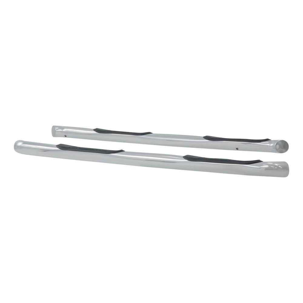 3-Inch Round Polished Stainless Steel Nerf Bars, No-Drill, Select Chevrolet Equinox, GMC Terrain - Hercitys