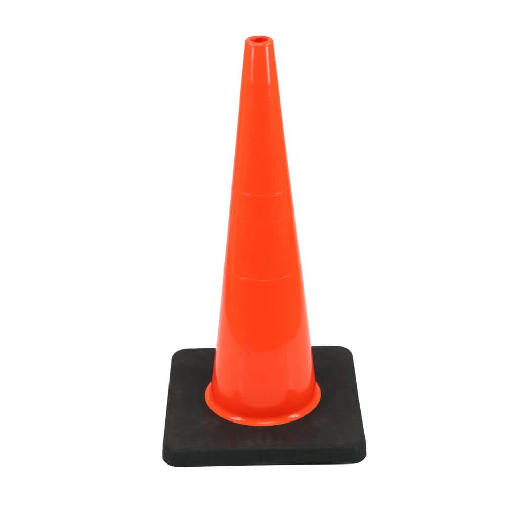 28 in. Orange PVC Injection Molded Cone - Hercitys