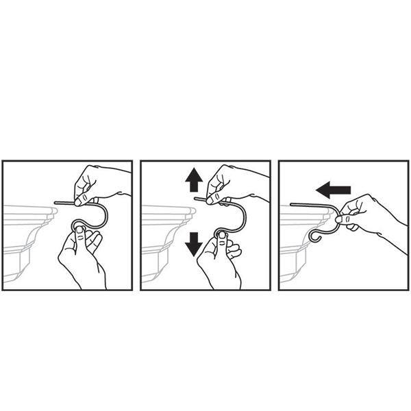 3 in. Steel Black MantleClip Stocking Holder with Chalkboard Icons (4-Pack) - Hercitys