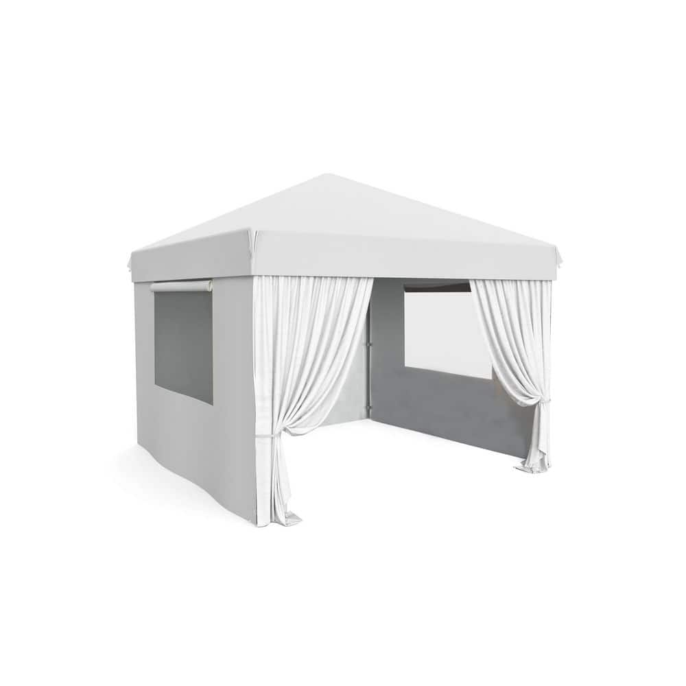 10x10FT Pop Up Canopy Tent with Sidewalls - Hercitys