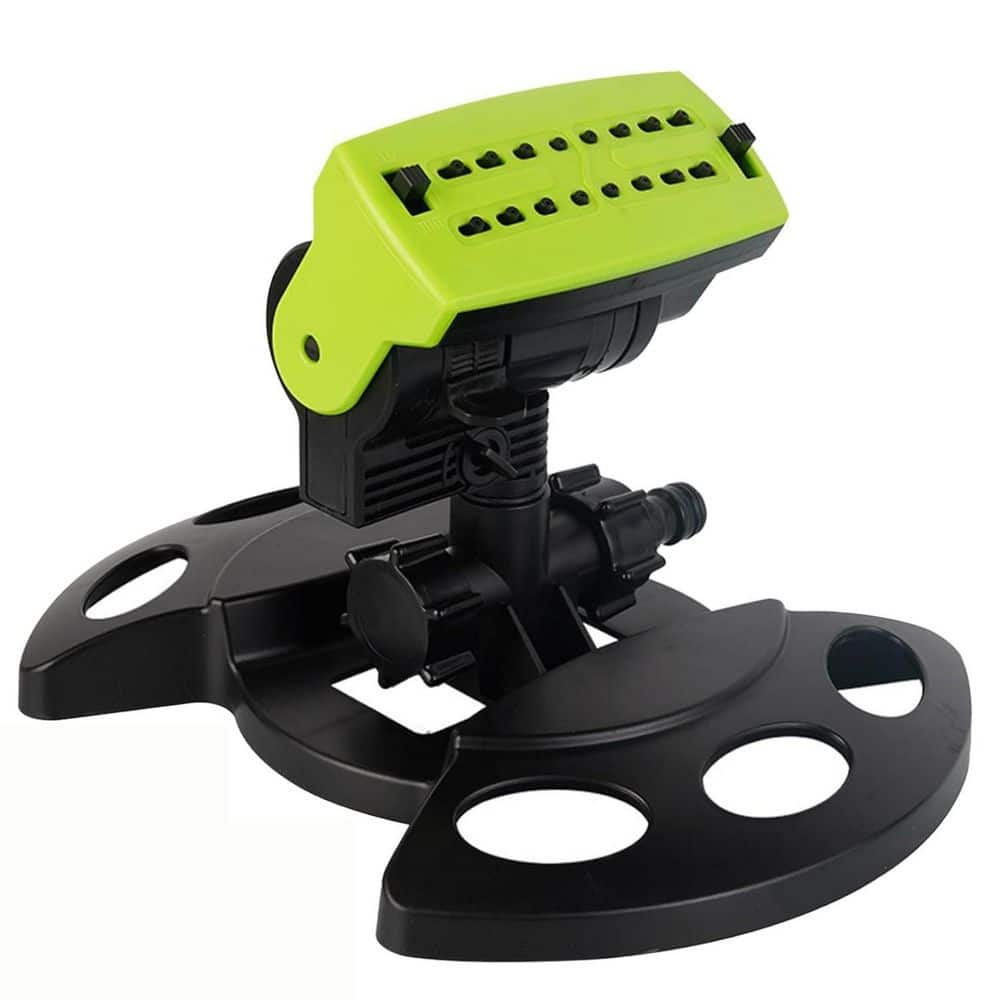 360° Rotating Garden Sprinkler-Leakproof 3-Arm Lawn Sprinkler with Stable Base, Easy Connection and Wide Coverage - Hercitys