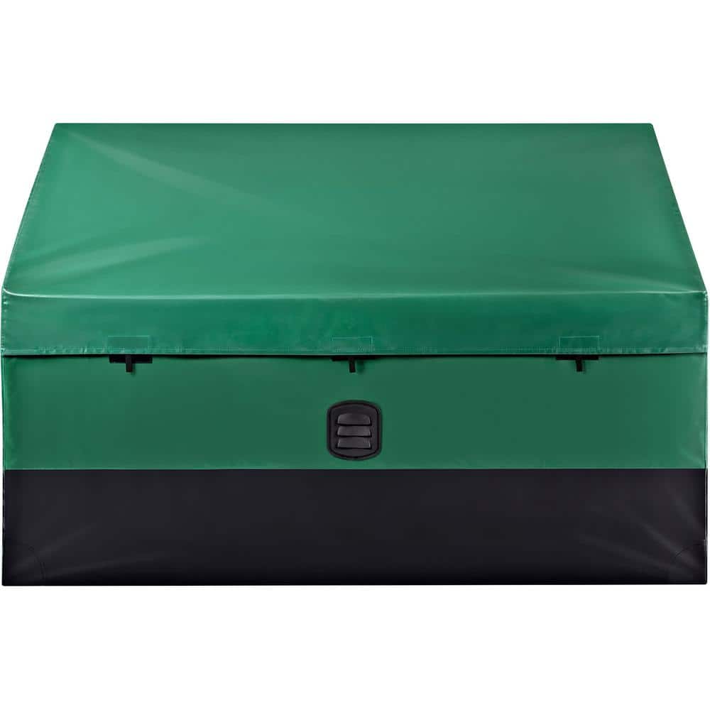 100 Gallon Outdoor Storage Box, Waterproof PE Tarpaulin Patio Deck Box for Garden and Patio Use - Hercitys