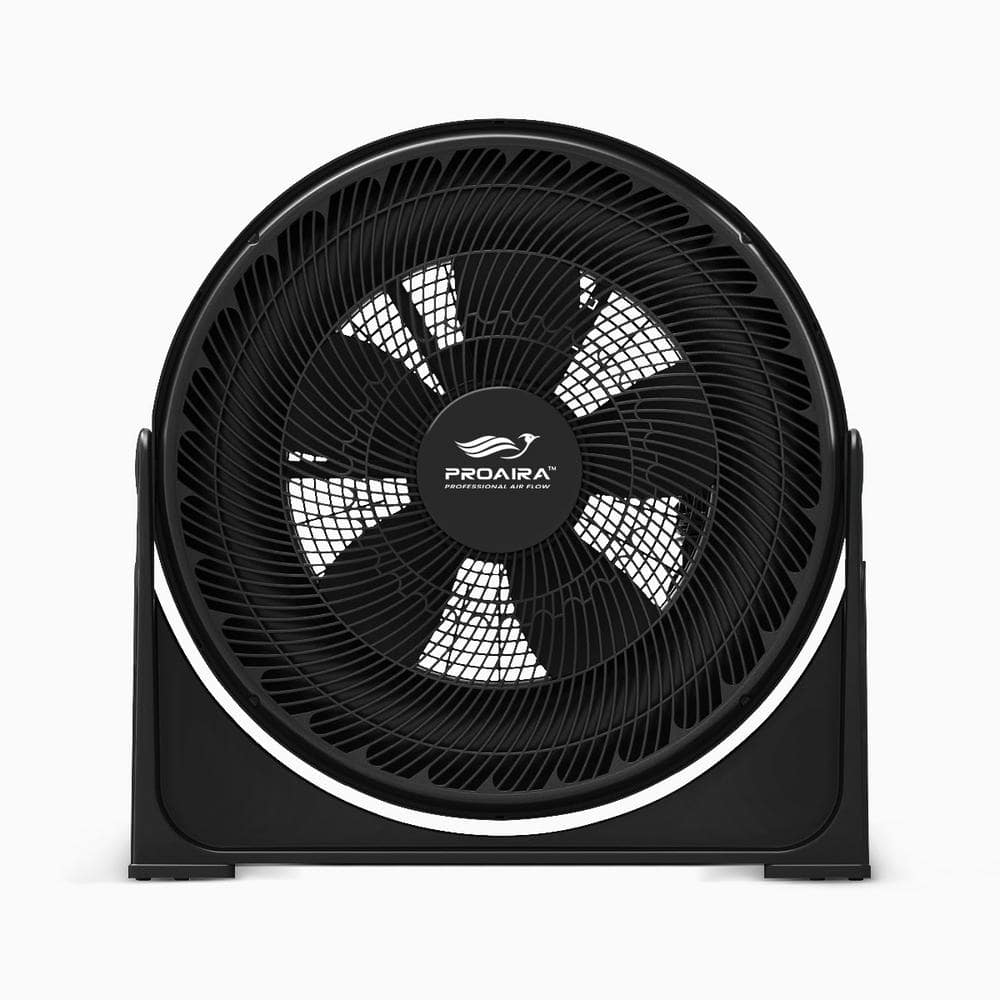20 in. 3 Speed Control Box Fan in Black - Hercitys