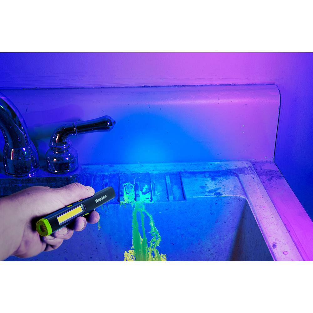 450/140 Lumen Rechargeable LED Inspection Pen Light with Flood, Spot, UV Light & Red Laser Pointer, Magnetic Pocket Clip - Hercitys