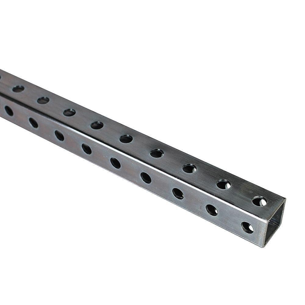 1 in. x 3 ft. – 14 Gauge Zinc Plated Perforated Steel Square Tube - Hercitys