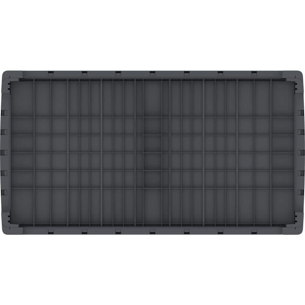 110 Gal. Cedar Grain Deck Box Gray - Hercitys