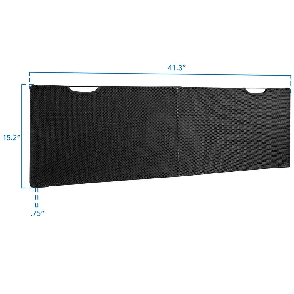42 in. Black Under Writing Desk Privacy Panel - Hercitys