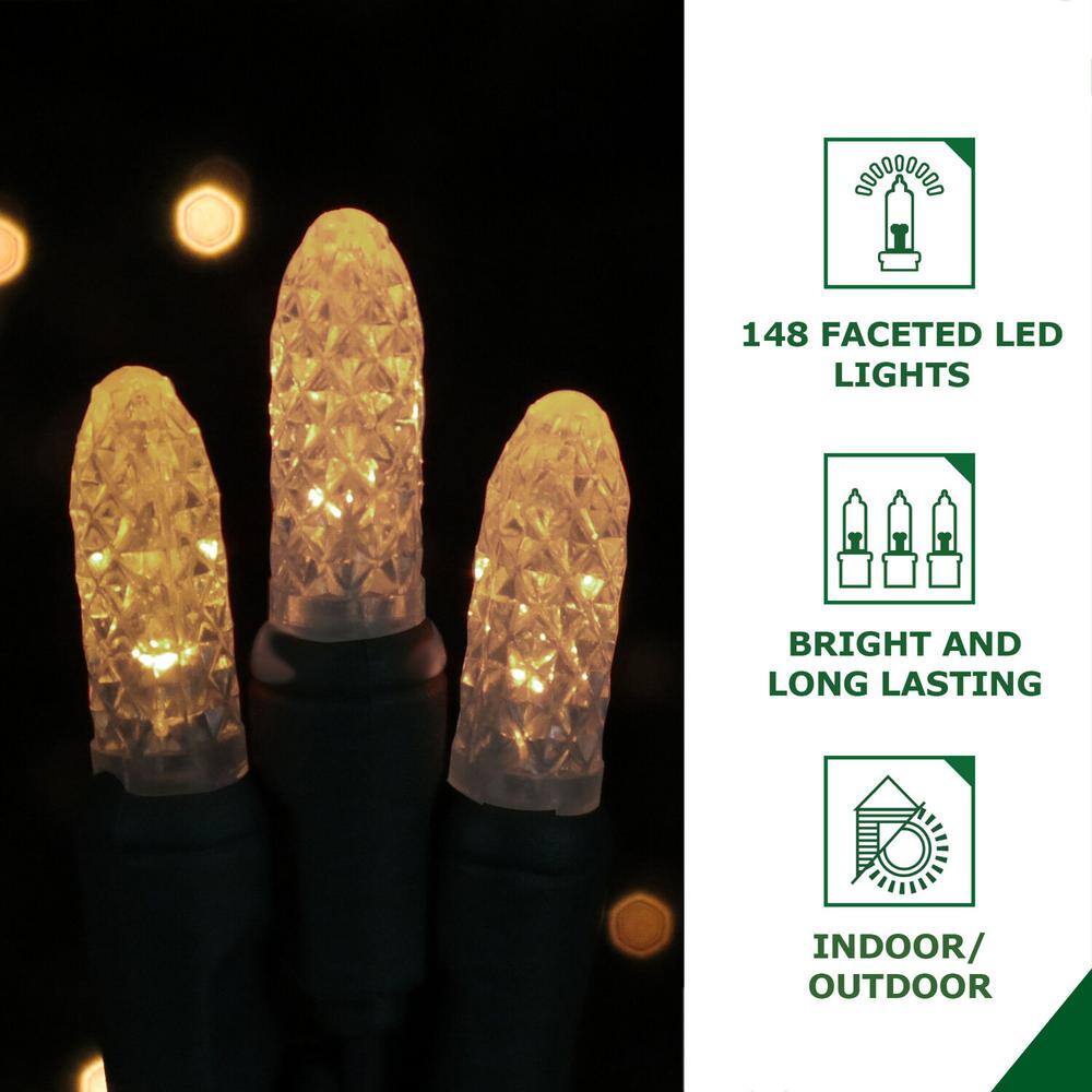 4 ft. 148-Light Gold and White Bethlehem Star Novelty Light - Hercitys