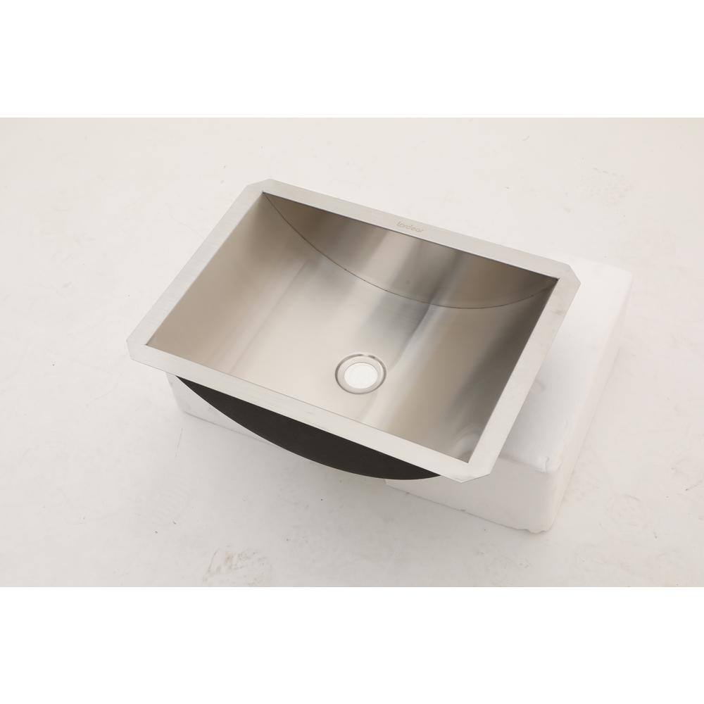 16-Gauge Stainless Steel 18 in. Undermount Bar Sink with Pop Up Drain in Brushed Nickel - Hercitys