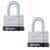 44 mm 1 in. 2-Pack Laminated Steel Shackle Keyed Padlocks (Includes 2 Keys) - Hercitys