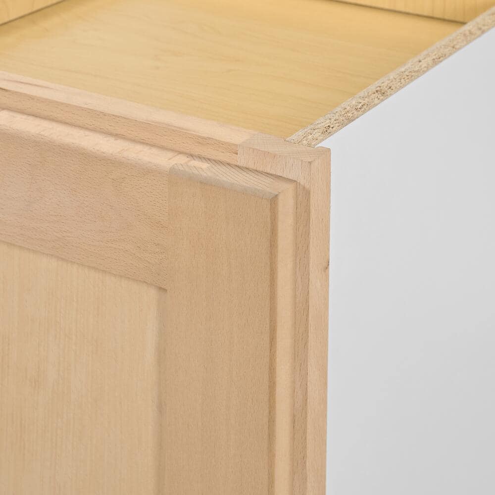 12 in. W x 12 in. D x 36 in. H Ready to Assemble Wall Kitchen Cabinet in Unfinished with CLICKREADY Technology - Hercitys