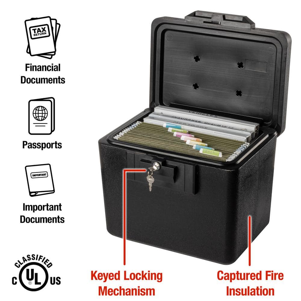 0.61 cu. ft. Fireproof Safe File Box - Hercitys