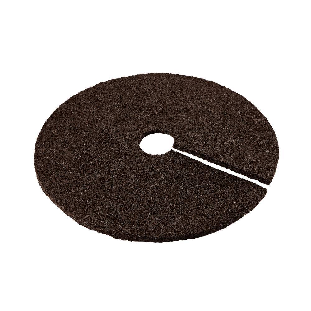 24 in. Brown Recycled Rubber Tree Ring (3-Pack) - Hercitys