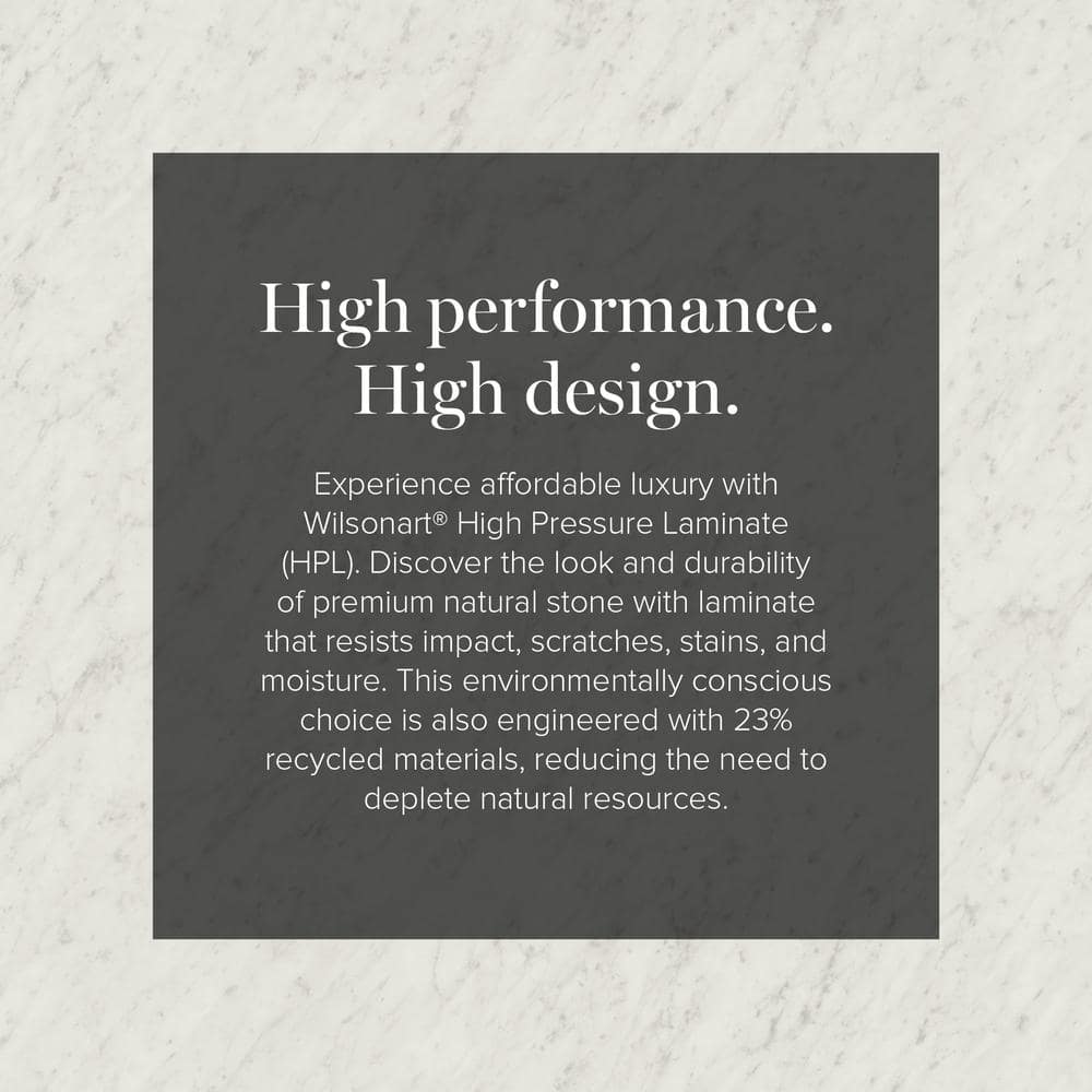 5 ft. x 12 ft. Laminate Sheet in White Carrara with Standard Fine Velvet Texture Finish - Hercitys